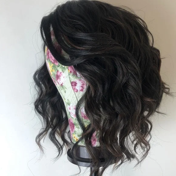 Hair | 14 Black Ombre Bob Wavy Lace Front Wig New | Poshmark display picture 2
